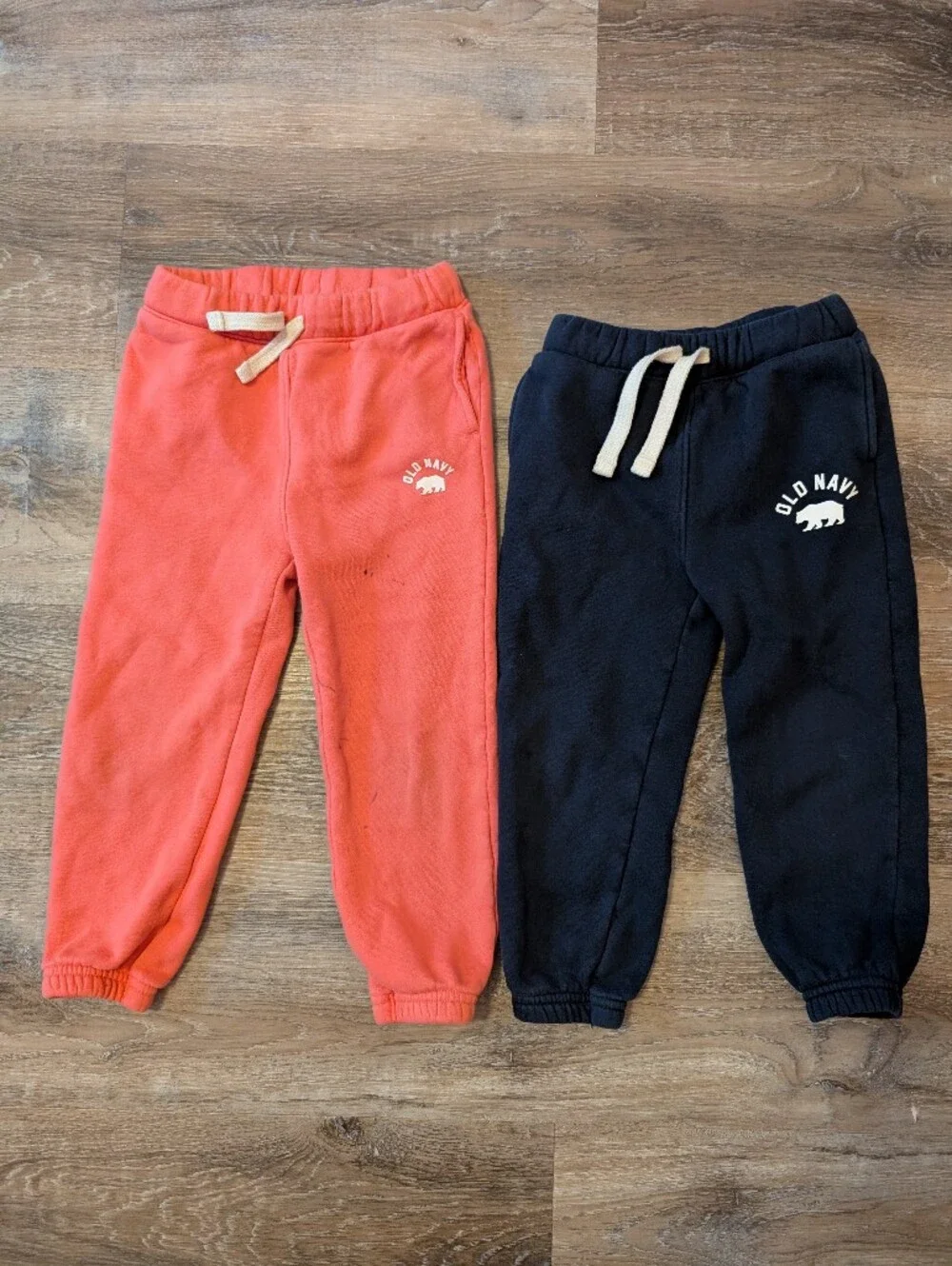 Old Navy Coral and Navy Kids Sweatpants Duo